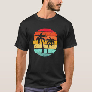 Camiseta Praia das Palmeiras Tropicais da Ilha Tropical