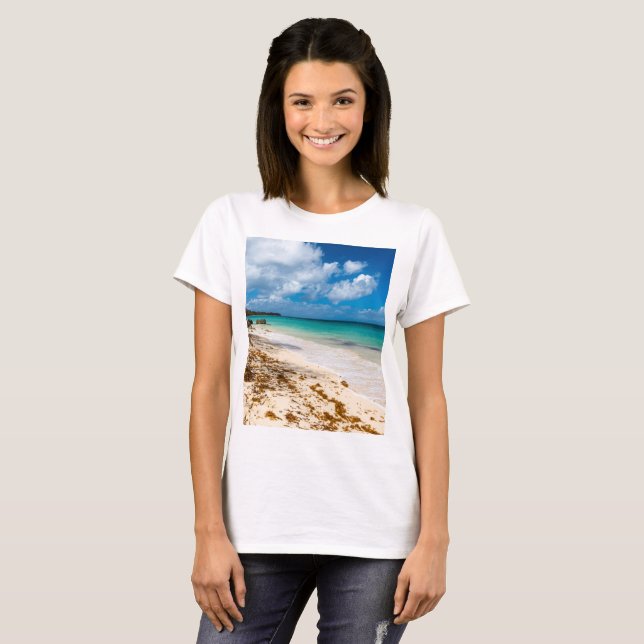 Camiseta praia de Anse Canot em Marie-Galante (Frente Completa)