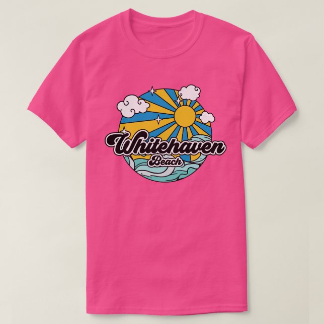 Camiseta praia de Beaches Whitehaven (Frente do Design)