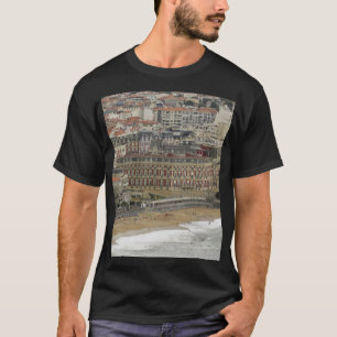 Camiseta praia de Biarritz, arquitetura Belle Époque.