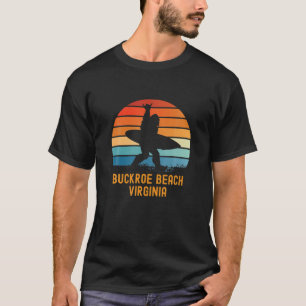Camiseta Praia de Buckroe - Virginia Sasquatch Souvenir