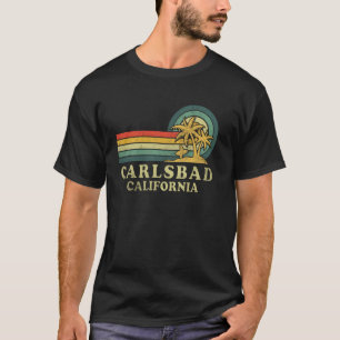 Camiseta Praia de Carlsbad Califórnia Férias em Família Vin