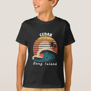 Camiseta Praia de Cedar Long Island Mulheres Homens Surfand