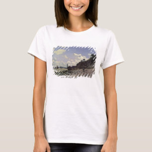 Camiseta Praia de Claude Monet em Honfleur, 1864