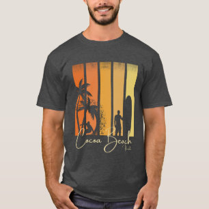 Camiseta Praia de Cocoa Beach Flórida Surf