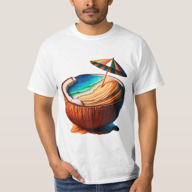 Camiseta praia de Cocoanut (Frente)