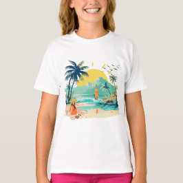 Camiseta Praia de descanso para o verão