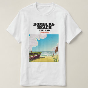 Camiseta Praia de Domburg Zelândia Praia de Domburg