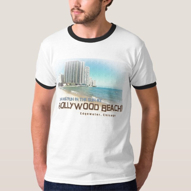 Camiseta Praia de Hollywood (Frente)