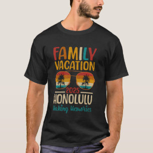 Camiseta Praia de Honolulu Havaí Férias em Família Combinan