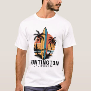 Camiseta Praia de Huntington Califórnia Surfando Surfista 
