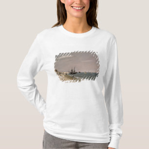 Camiseta Praia de John Constable Brigghton com mineiros,