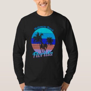 Camiseta Praia de Melbourne Flórida Palmeiras Tropicais Ret