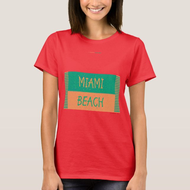CAMISETA PRAIA DE MIAMI (Frente)