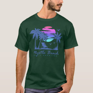 Camiseta PRAIA DE MYRTLE CAROLINA DO SUL Férias Retro Vinta