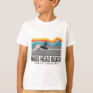 Camiseta Praia de Nags Head Carolina do Norte Surfista Home