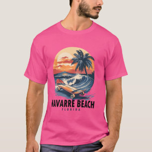 Camiseta Praia de Navarre Flórida Skateboard Skateboarder