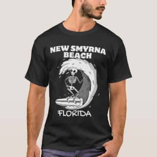 Camiseta Praia de New Smyrna Flórida Surf Vintage Retro Sur