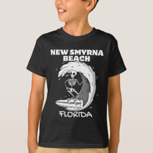 Camiseta Praia de New Smyrna Flórida Surf Vintage Retro Sur