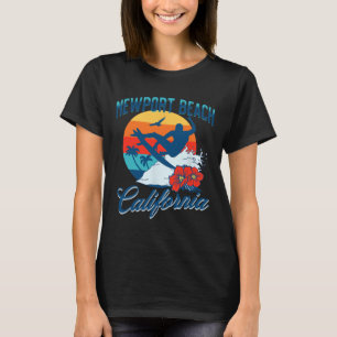 Camiseta Praia de Newport Beach Califórnia Surf Verão Féria