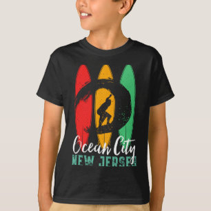 Camiseta Praia de Ocean City Nova Jersey Vintage Surf Retro
