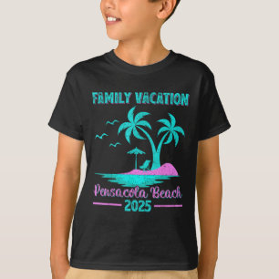 Camiseta Praia de Pensacola Flórida Férias em Família 2025