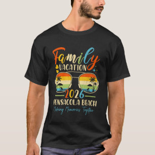 Camiseta Praia de Pensacola Flórida Férias em Família 2026