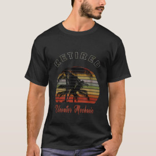 Camiseta Praia de Reforma Mecânica do Elevador Aposentado
