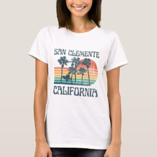 Camiseta Praia de San Clemente Califórnia Férias de Verão V