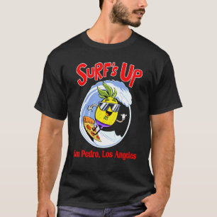Camiseta Praia de San Pedro Surf para Crianças Abacaxi Surf