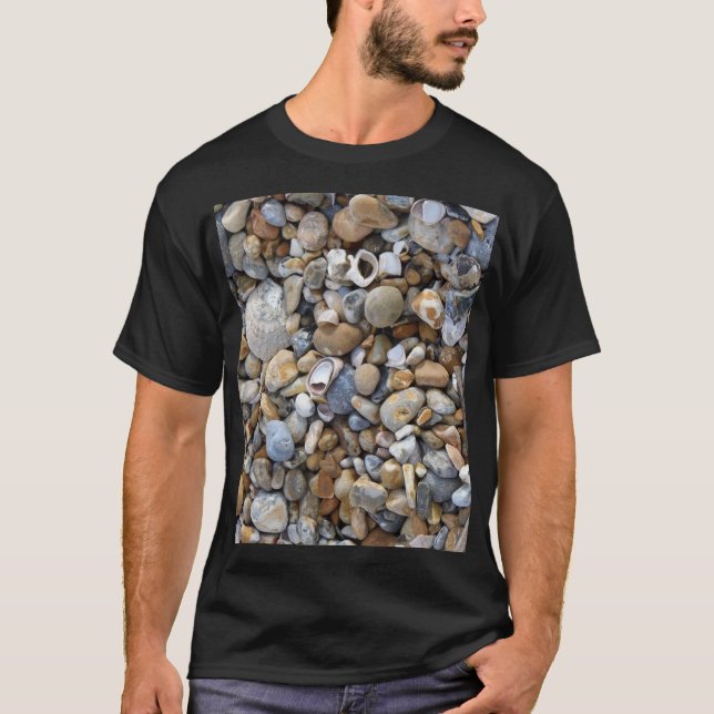 Camiseta Praia de seixos (Frente)