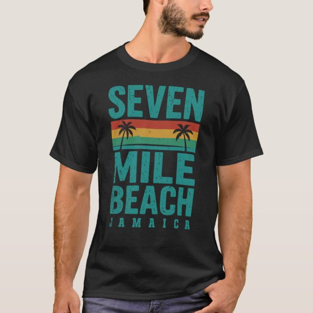 Camiseta Praia de Seven Mile engraçado (Frente)