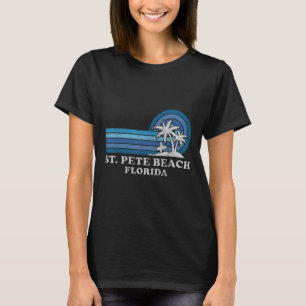 Camiseta Praia de St. Pete Flórida Família Vintage Verão Fé