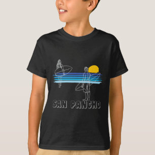 Camiseta Praia de Surf San Pancho Cara Moça Surfando