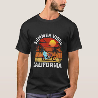 Camiseta Praia de Surfe Verão Califórnia