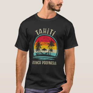 Camiseta Praia de Tahiti Polinésia Francesa Férias de Verão