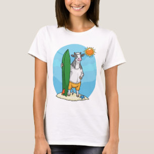 Camiseta Praia de Vaca Prancha de Surf Verão