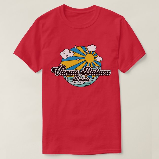 Camiseta praia de Vanua Balavu (Frente do Design)