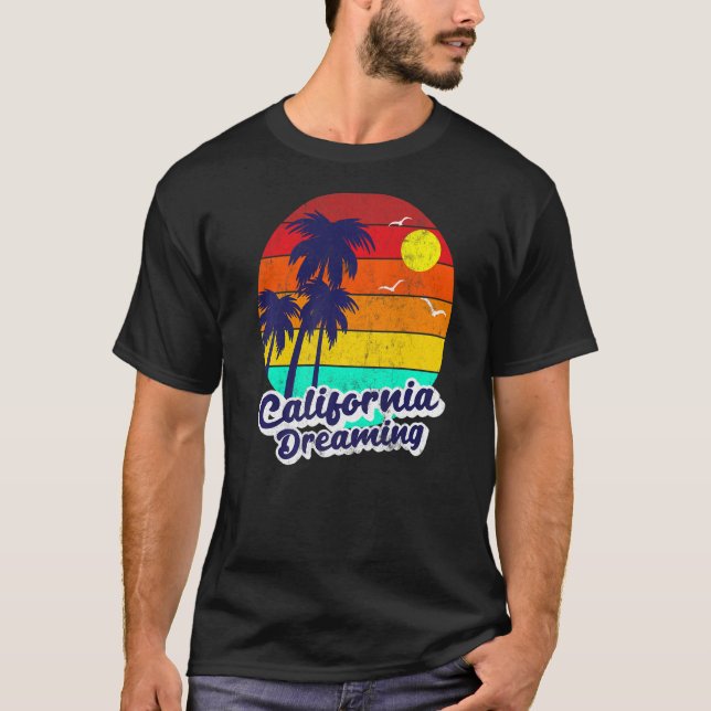 Camiseta Praia de Verão de Sonho na Califórnia em Perigo (Frente)