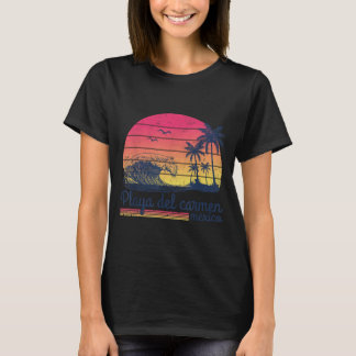 Camiseta Praia Del Carmen México Pôr do Sol Tropical