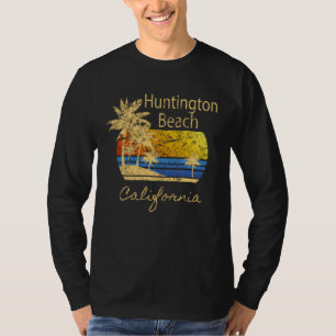 Camiseta Praia divertida Huntington Beach CA Gráfico
