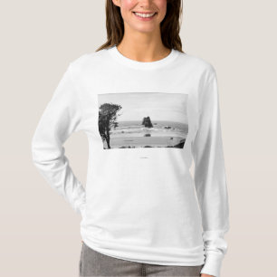 Camiseta Praia do canhão, cena de Oregon com as agulhas