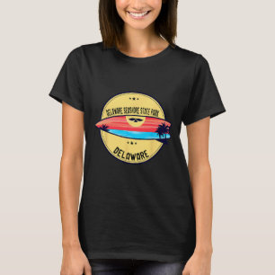 Camiseta Praia do Retro Delaware Delaware Seashore State Pa