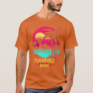 Camiseta Praia do Retrowave Beach Flamenco