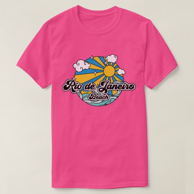 Camiseta praia do Rio de Janeiro (Frente do Design)