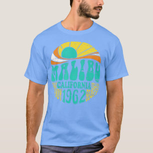 Camiseta Praia do Surf Retro da Califórnia Malibu