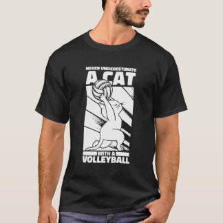 Camiseta Praia do Voleibol - Gato de Voleibol