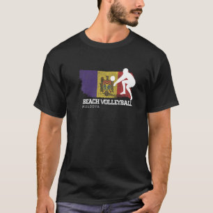 Camiseta Praia do Voleibol Moldávia Bandeira do Amor Placa 