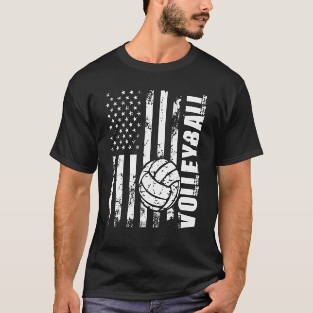 Camiseta Praia dos Setores de Bandeira dos EUA (Frente)