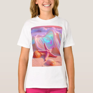 Camiseta Praia dos Sonhos de Fantasia Com Estrela-do-Mar Ro